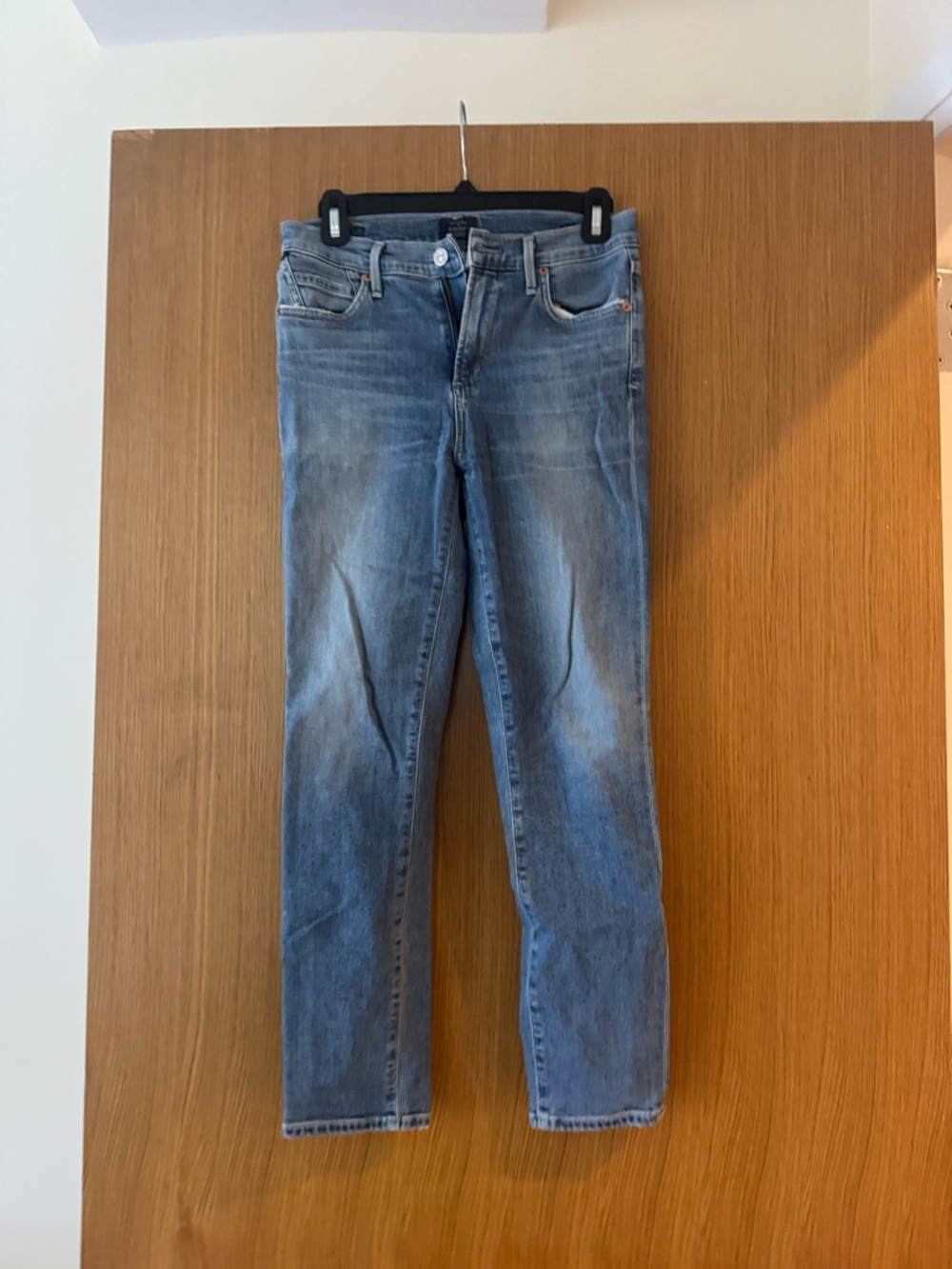 Citizens Of Humanity Faded Indigo Jeans: Rockin Crop High Rise Skinny